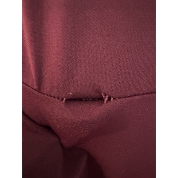 Torrid Womens Faux Wrap Midi Dress Size 1X Studio Knit Burgundy Red Stretch Fall - Picture 5 of 9